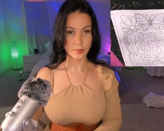 MissBella aka missbella - 01-10-2023 OnlyFans Video - Stream started at 01102023 0303 am Say Hi for welcoming ASMR _ Coloring tonight