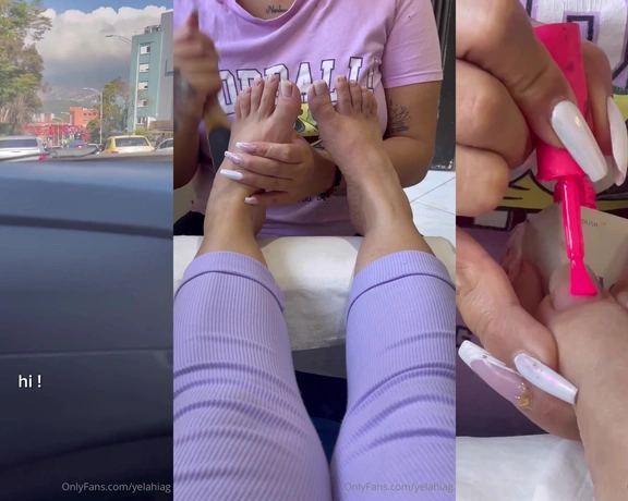 YelahiaG aka yelahiag - 11-24-2023 OnlyFans Video - I share with you guys my nails spa day What think about the new pedicure and