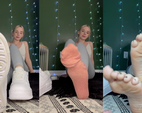 GracefulgraceXO aka gracefulgracexo - 05-19-2022 OnlyFans Video - Pedi reveal and sock removal