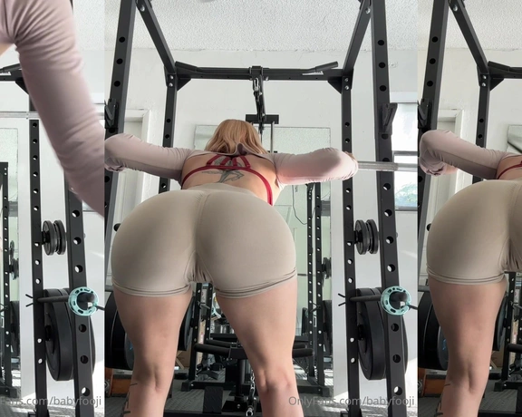 Babyfooji aka Peachtoot aka babyfooji - 09-20-2024 OnlyFans Video - POV Im doing a hamstring workout and youre trying to focus on chest behind me