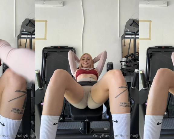 Babyfooji aka Peachtoot aka babyfooji - 09-20-2024 OnlyFans Video - What if I WANT to be stared at in the gym  I could probably hip